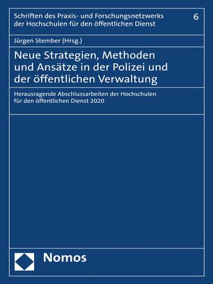 cover image of Neue Strategien, Methoden und Ansätze in der Polizei und der öffentlichen Verwaltung